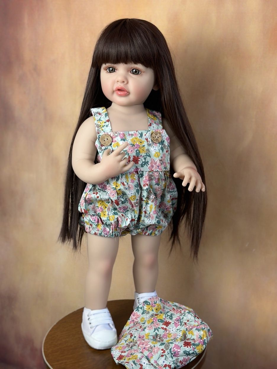 Ethnic Fashion House - 22 inch afgewerkte herboren babypop 55
