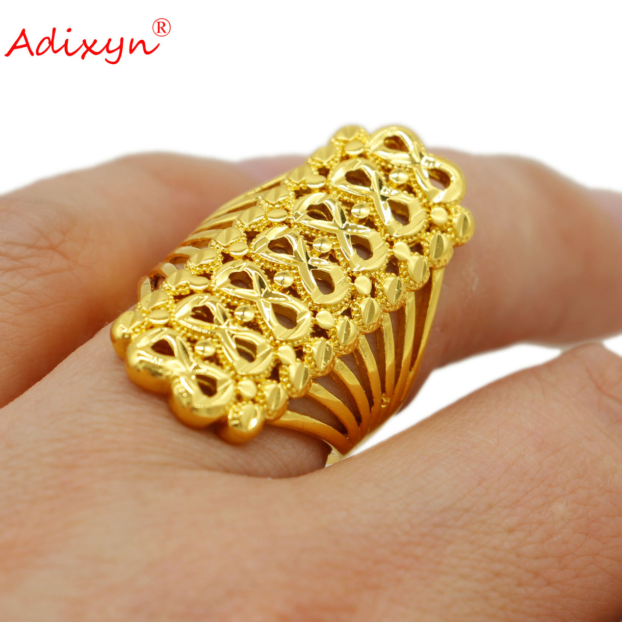 Ethnic Fashion In Dubai - Adixyn Etnische Dubai Goud Kleur Trouwring
