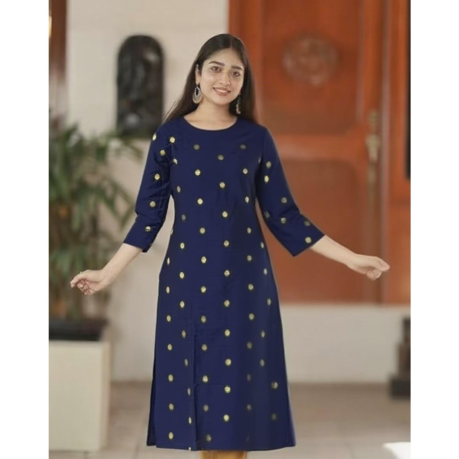 Ethnic Fashion Kurtis - Moslim Kurt Damesmode Comfortabele Jurk Rechte