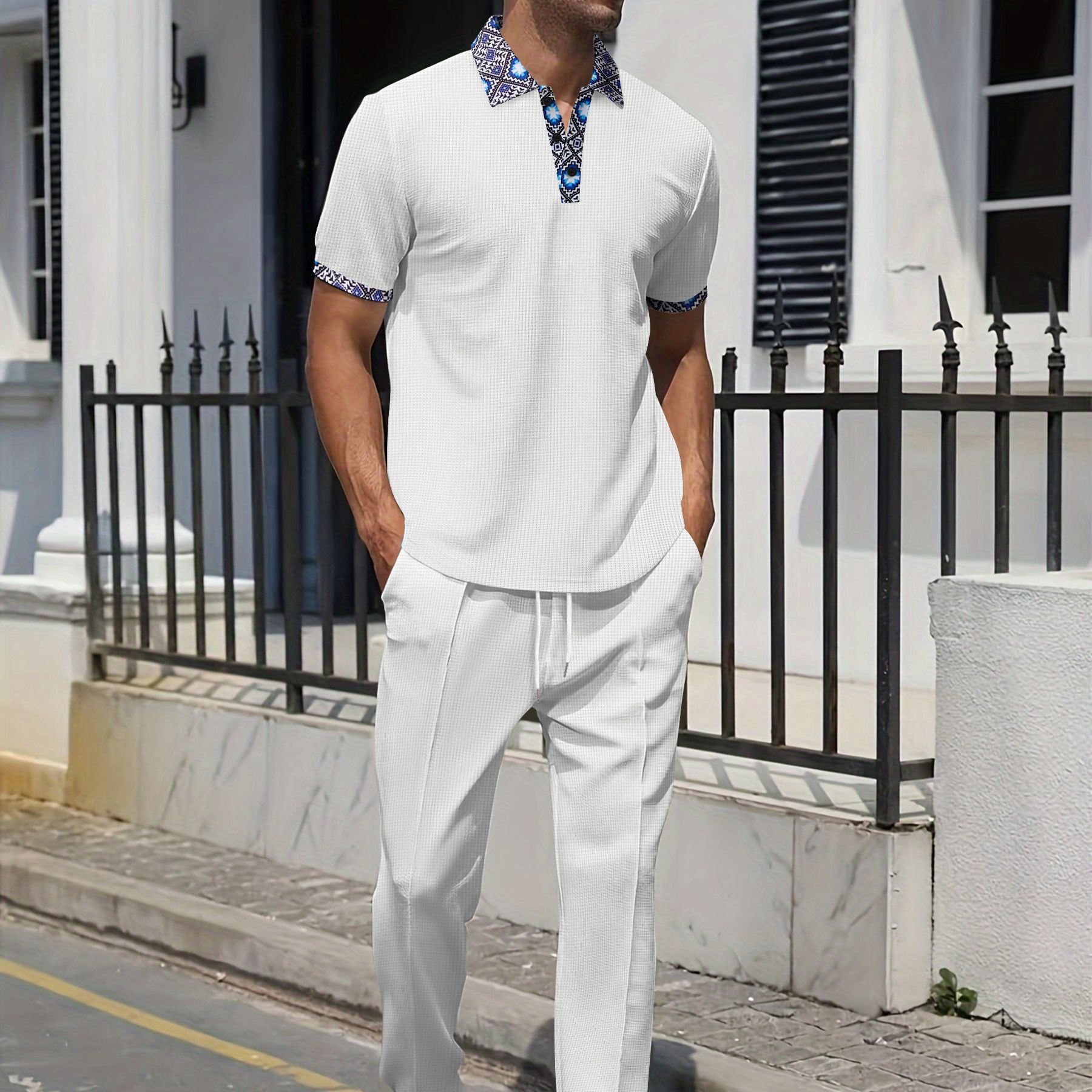 Ethnic Wear - Nieuw Heren Business Casual Polopak 2-delig