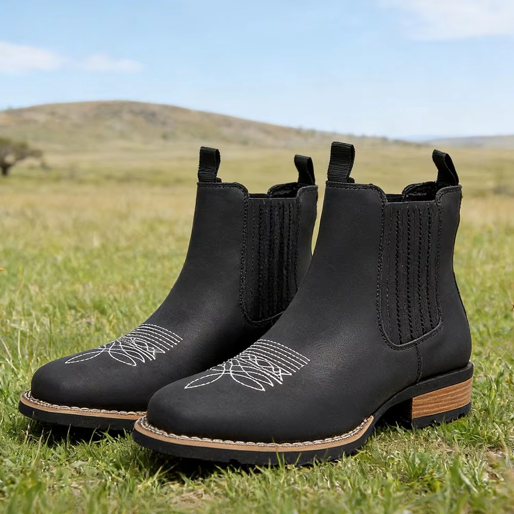Heren cowboyboots met brede ne - The Ethnic Fashion recensie en prijs