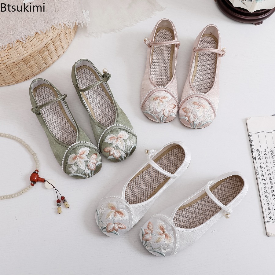 Mode geborduurde damesschoenen - The Ethnic Fashion recensie en prijs