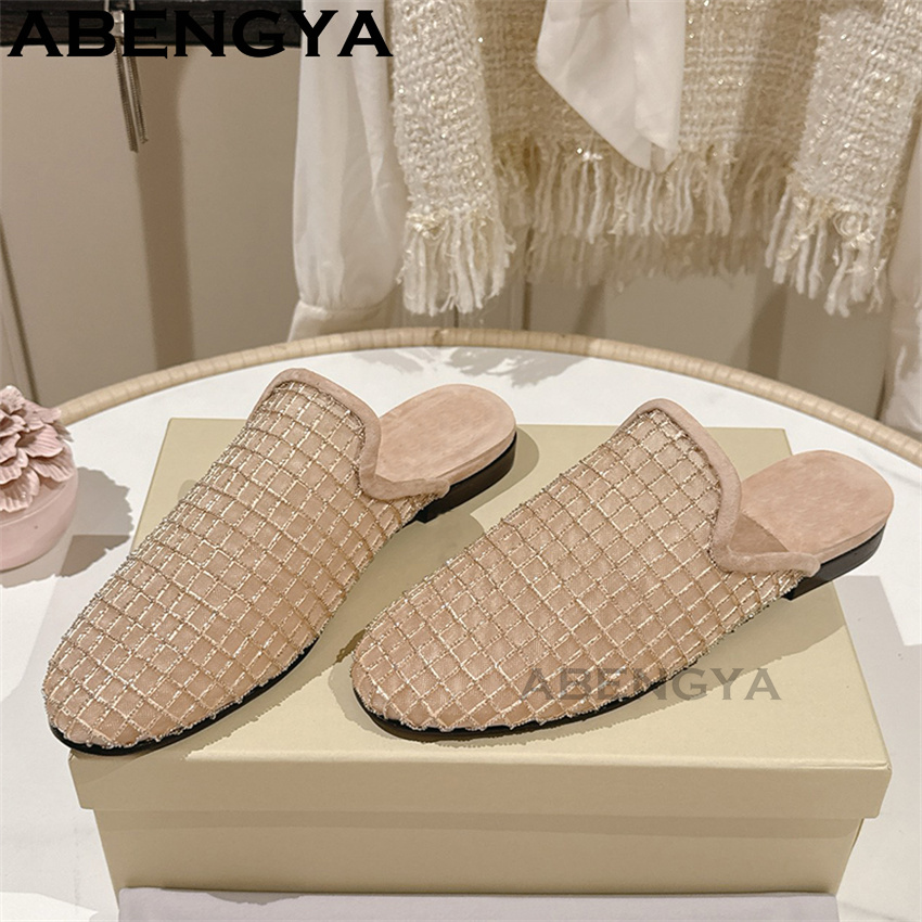 Glanzende kant mesh ronde teen - The Ethnic Fashion recensie en prijs