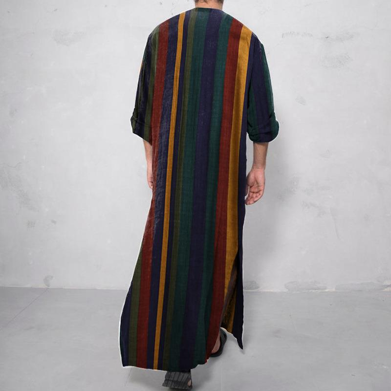Gedetailleerd lang herenoverhe - Ethnic Wear Men'S Fashion recensie en prijs